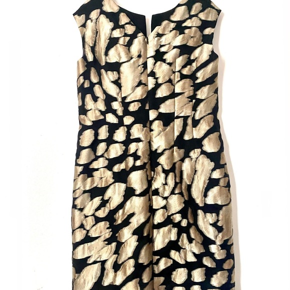 ESCADA Leopard Jacquard Sheath Dress Sz 40 (US 10) - Picture 4 of 10
